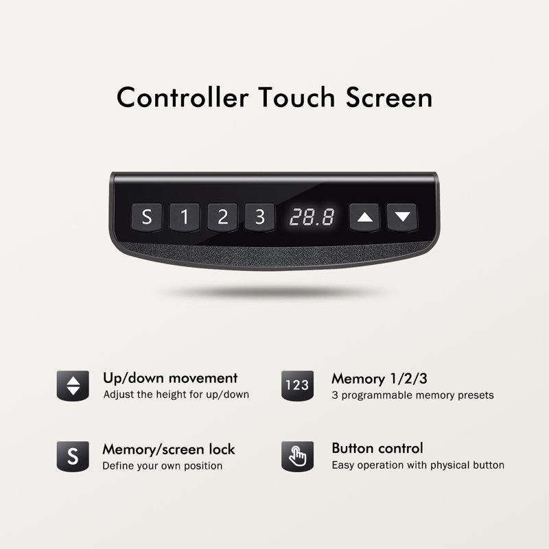 Inbox Zero Fezibo Height Adjustable Standing Desk & Reviews Wayfair